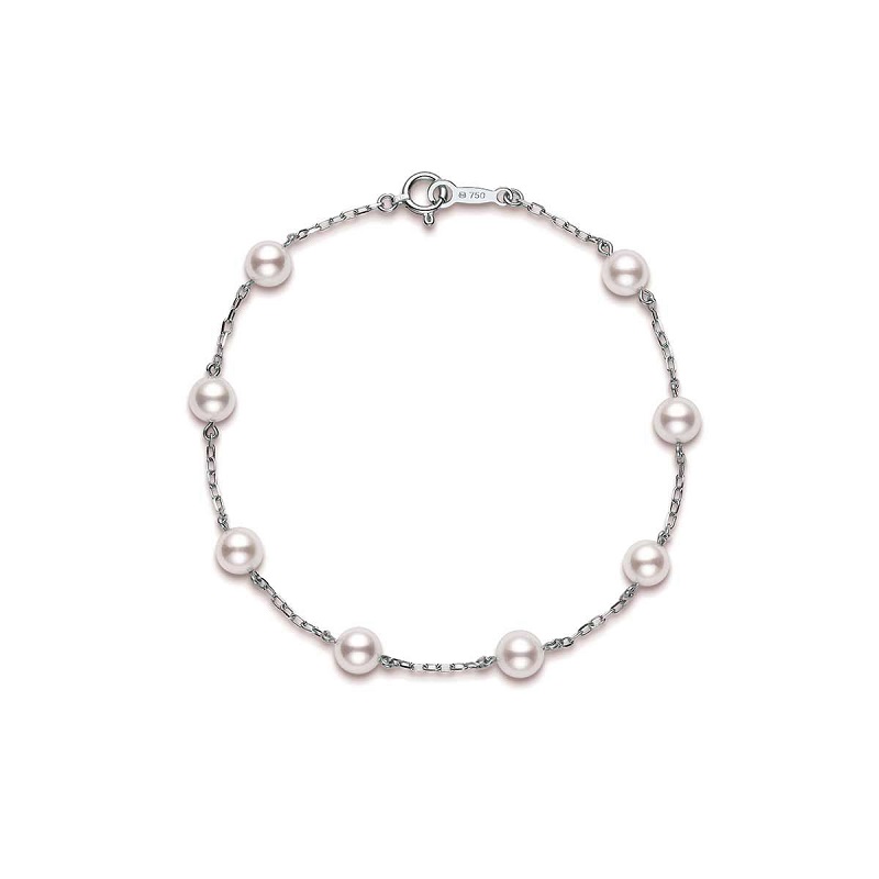 Mikimoto Akoya Pearl Chain Bracelet 