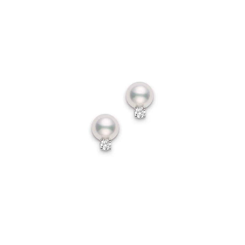 Mikimoto South Sea Pearl Stud Earrings In 18k White Gold 