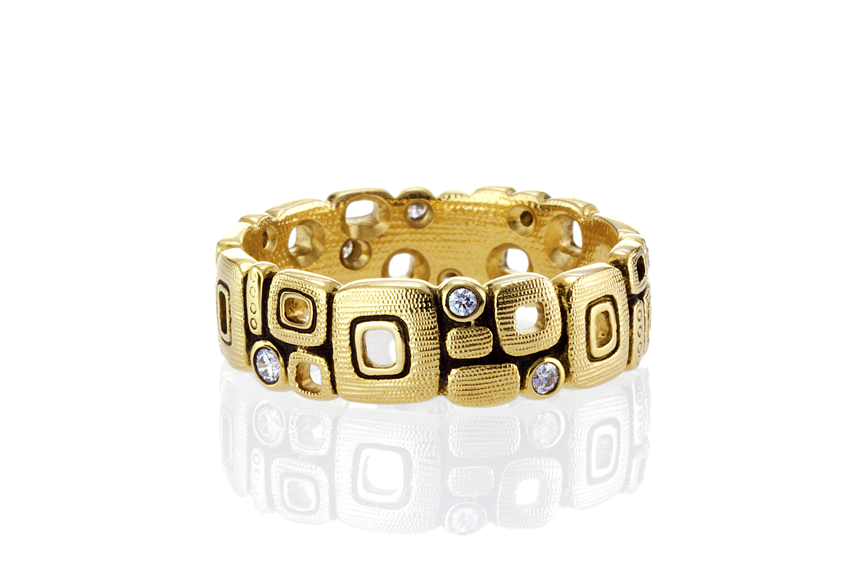 Alex Sepkus 18k Yellow Gold Little Windows Band 