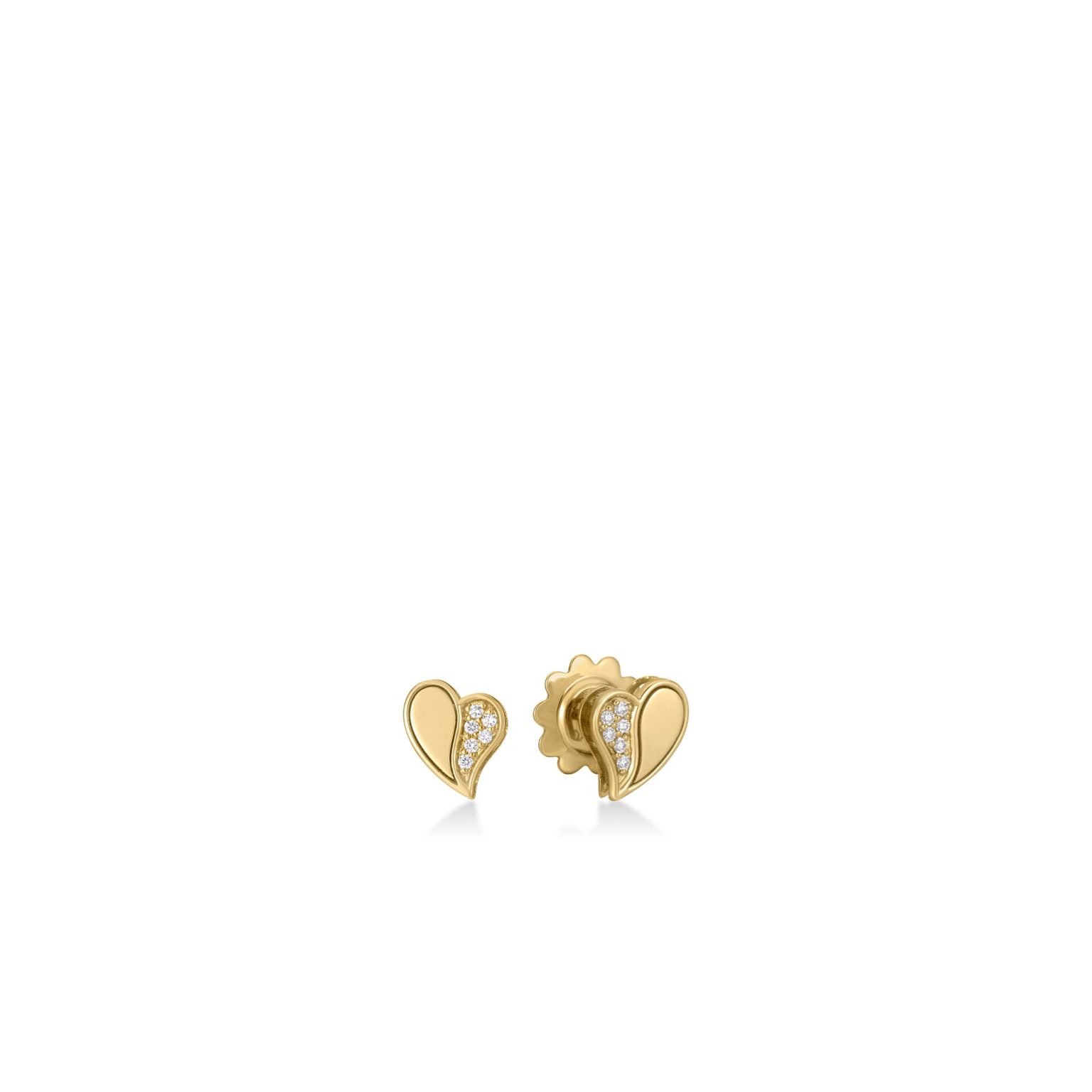 Amorino Heart Stud Earrings