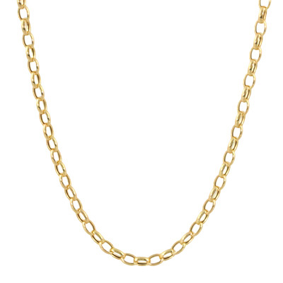Doves 18k Yellow Gold Rolo Chain