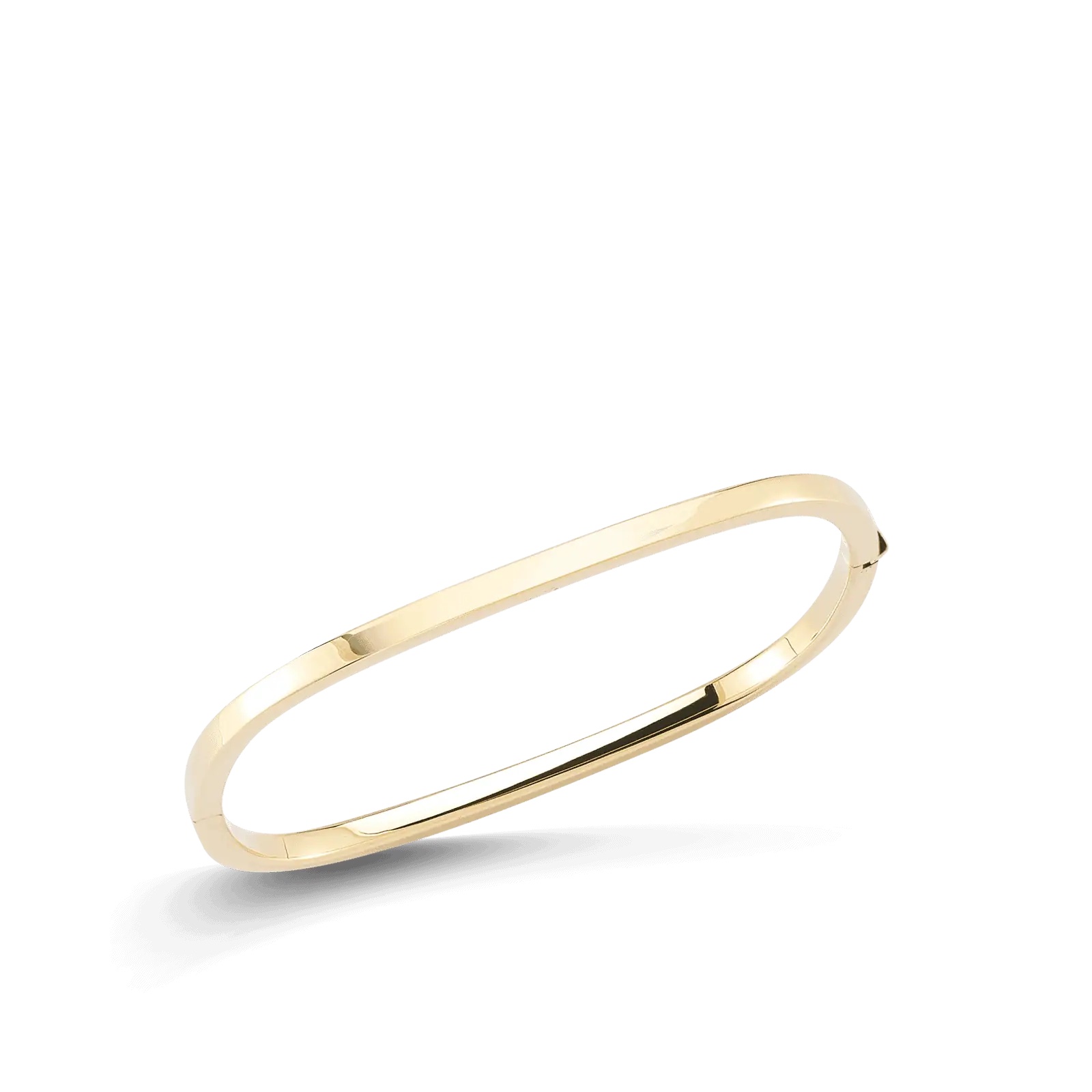 18k Designer Gold Square Bangle