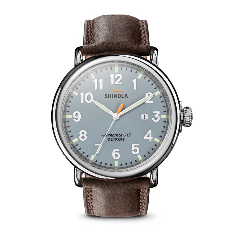 Runwell 47mm, Dark Brown Essex Watch