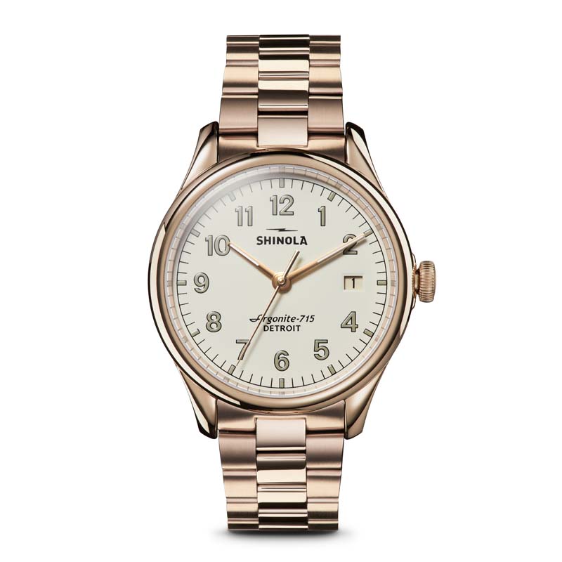 Vinton 3HD 38mm, Champagne Bracelet Watch