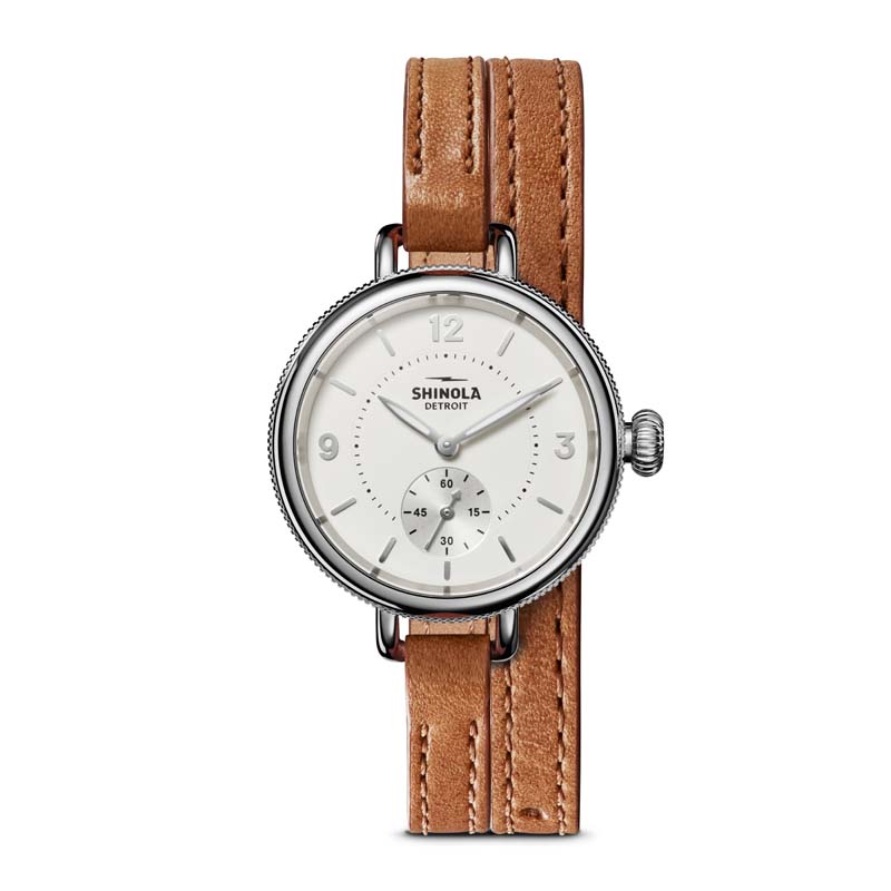 Birdy Sub Second 34mm, Bourbon Leather Strap Watch