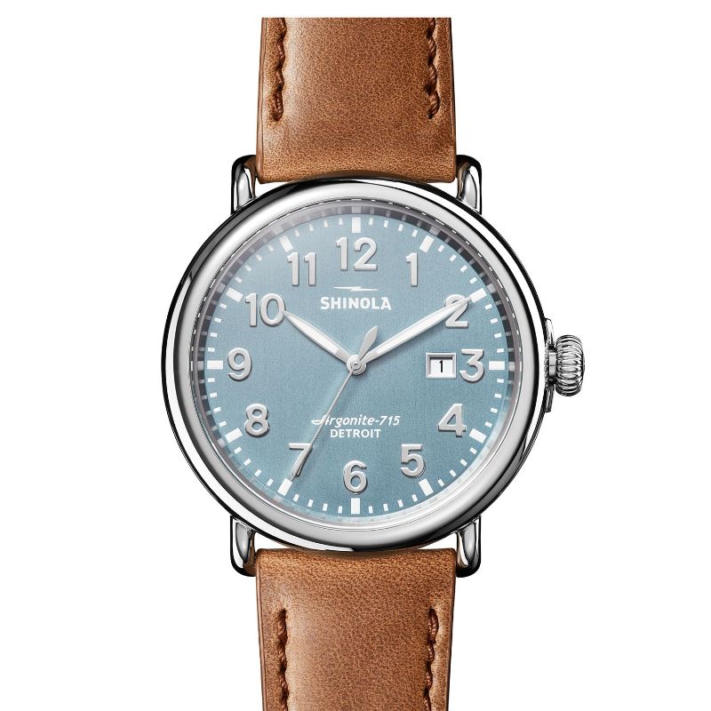 Runwell 47MM, Leather Strap Watch