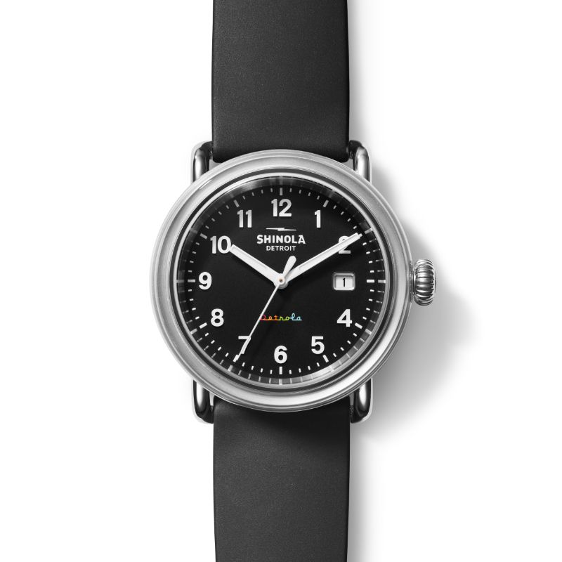 Detrola 38MM Prism Break, Rubber Strap Watch