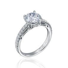 Platinum Semi-mount Engagement Ring