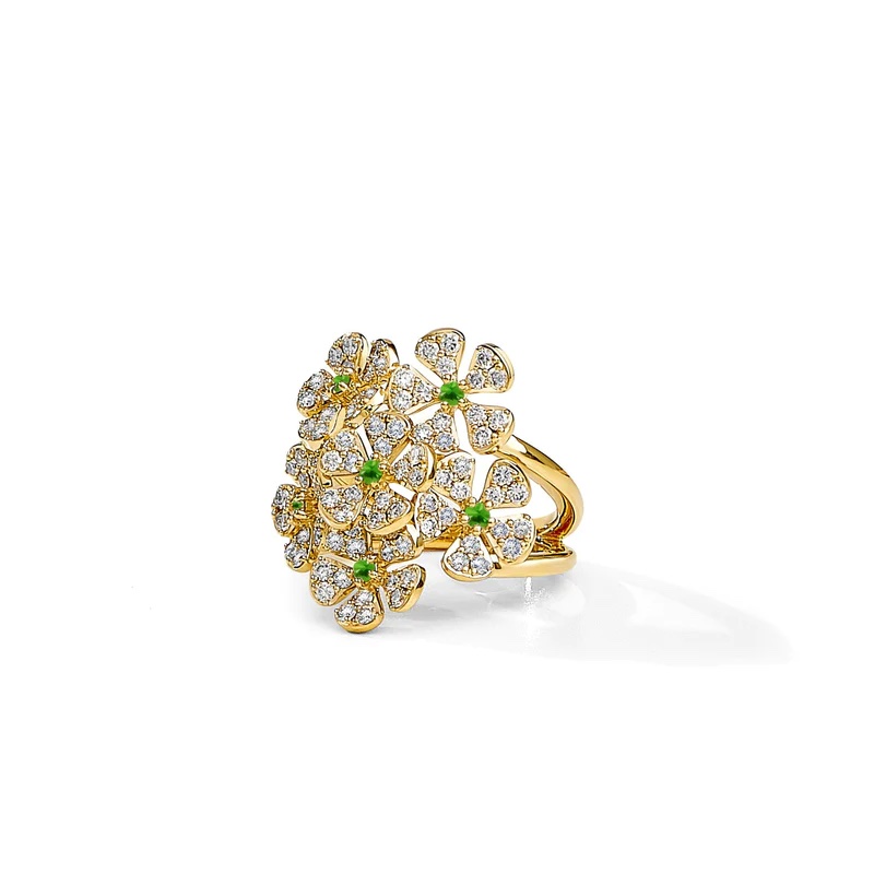 SYNA Jardin Diamond Flower Bunch Ring