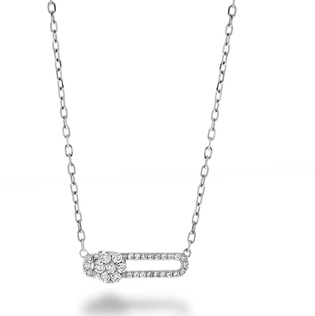 Hulchi Belluni 18k White Gold Tresore Pendant 