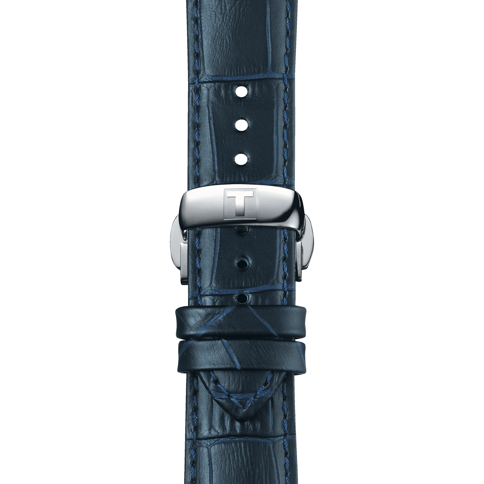 Tissot official blue leather strap lugs 21 mm