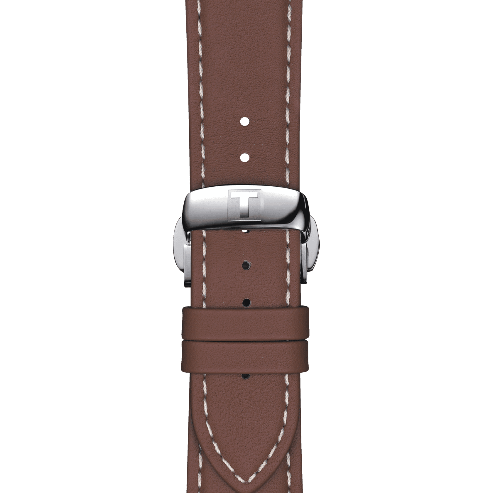 Tissot official brown leather strap lugs 21 mm