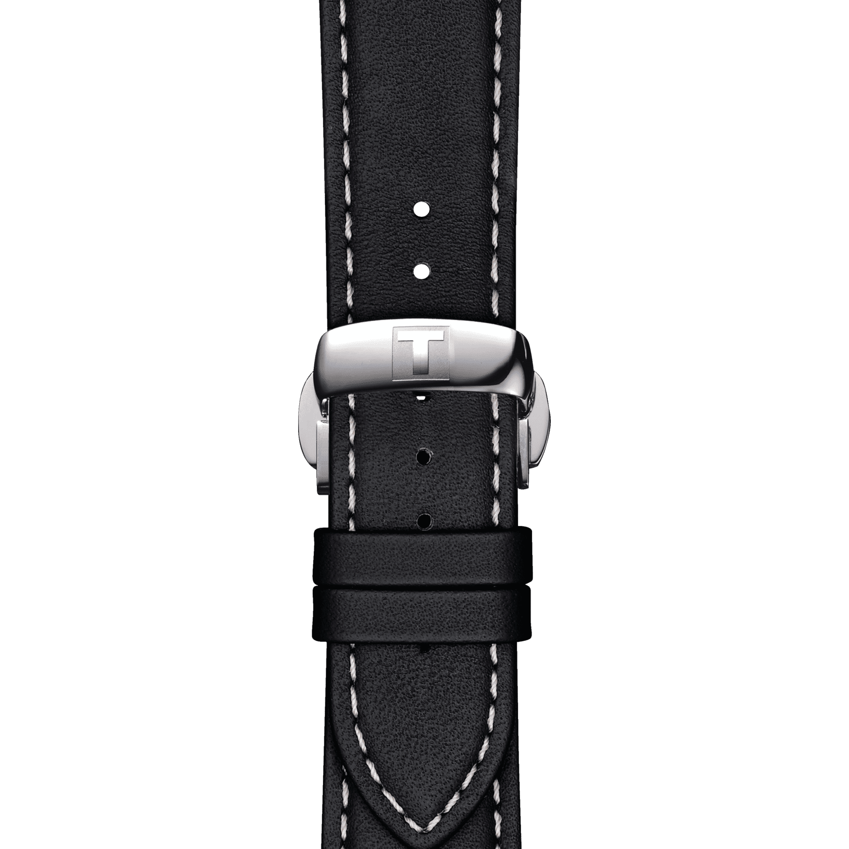 Tissot official black leather strap lugs 21 mm