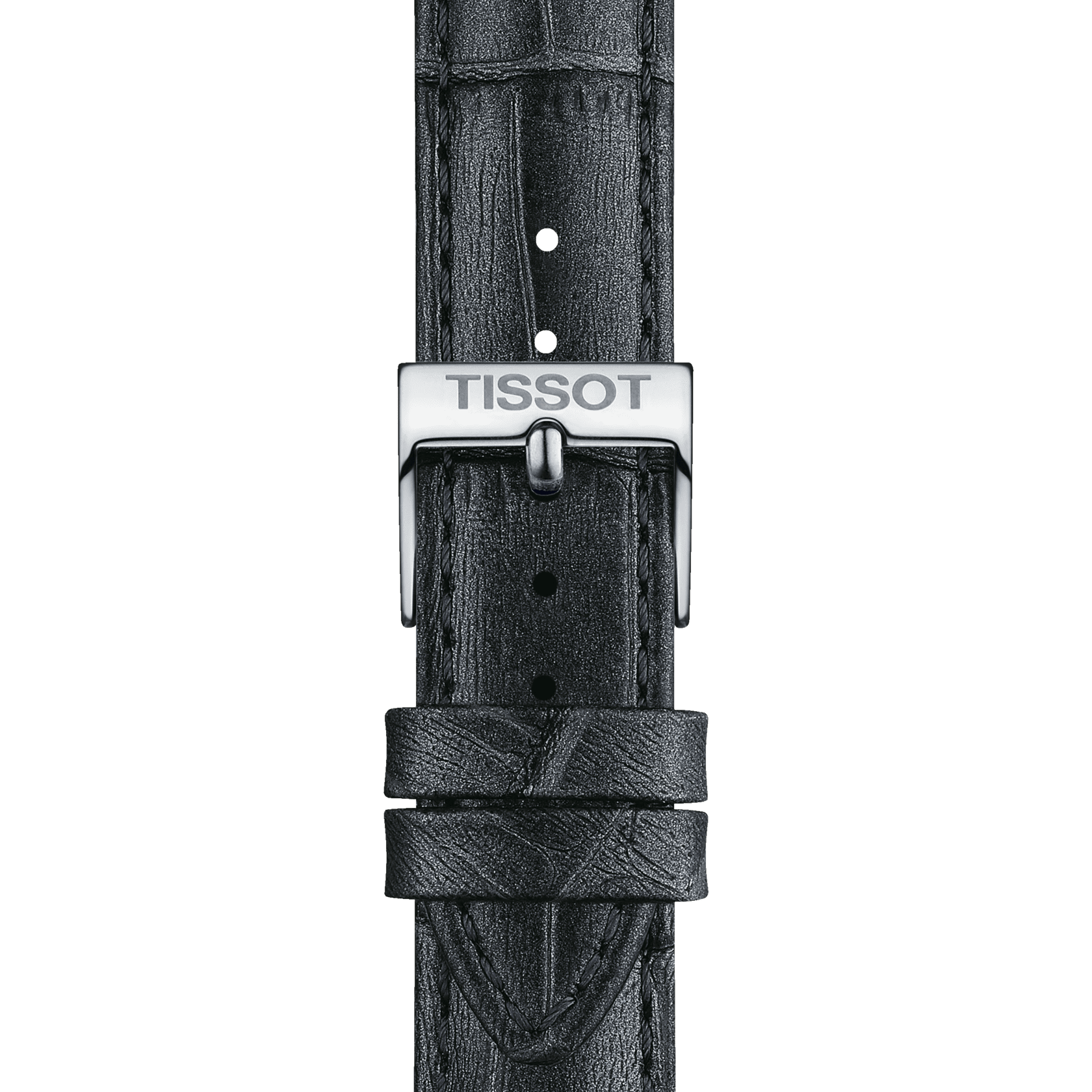 Tissot official grey leather strap lugs 16 mm
