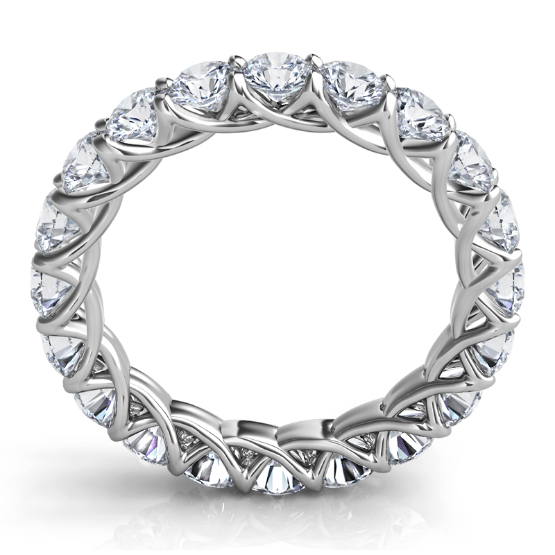 A Platinum Trellis Eternity Band NTN1FL76