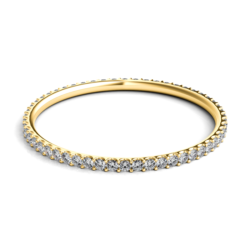 An 18k Yellow Gold Diamond Eternity Band