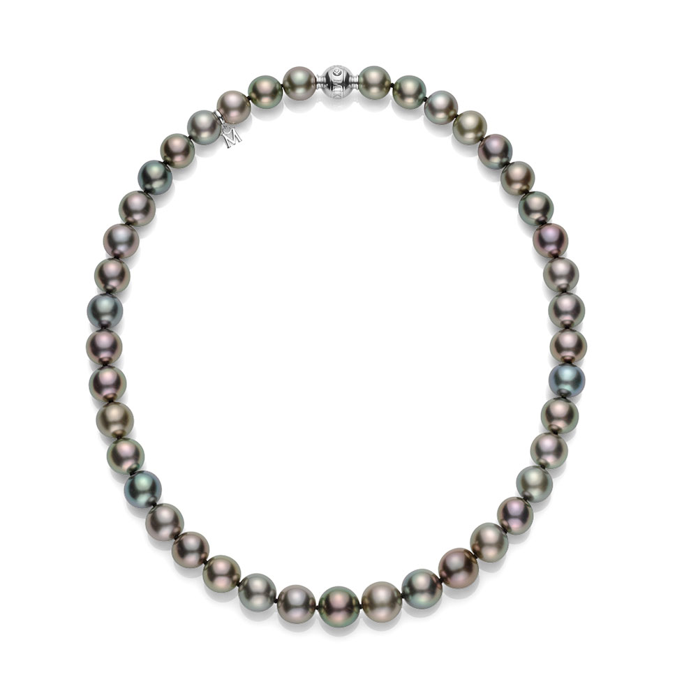 Mikimoto Black South Sea Pearl Strand Necklace 