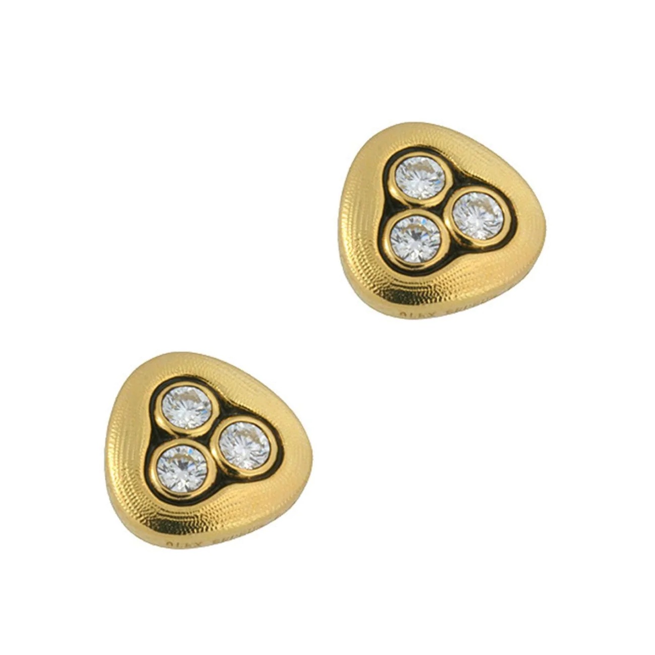Alex Sepkus 18k Yellow Gold Diamond Stud Earrings