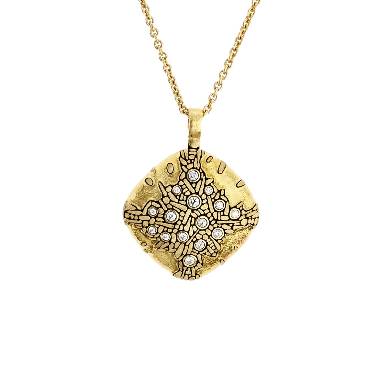 Alex Sepkus 18k Yellow Gold Diamond Pendant 