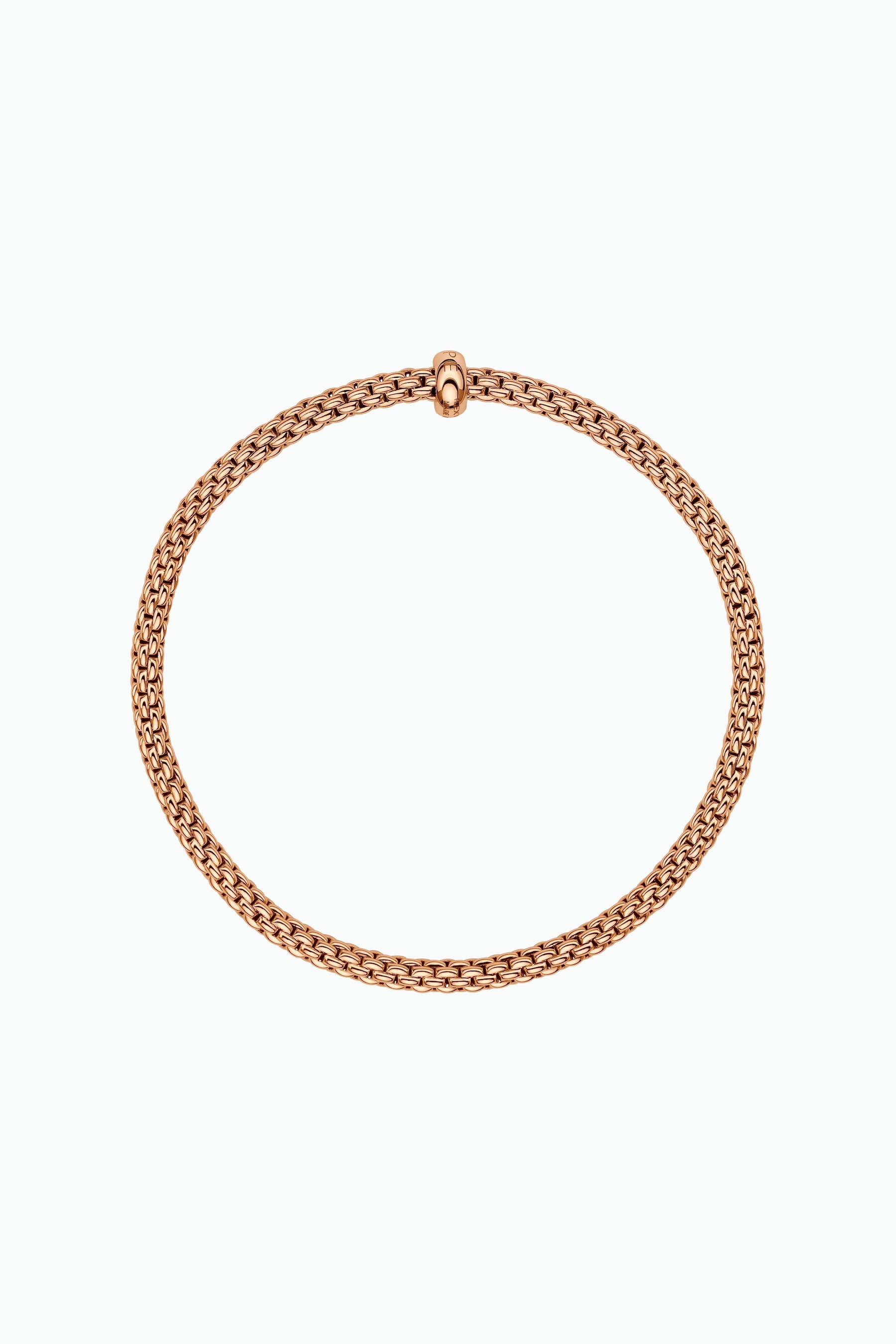 Fope 18k Rose Gold Flex'it Bracelet With Diamonds