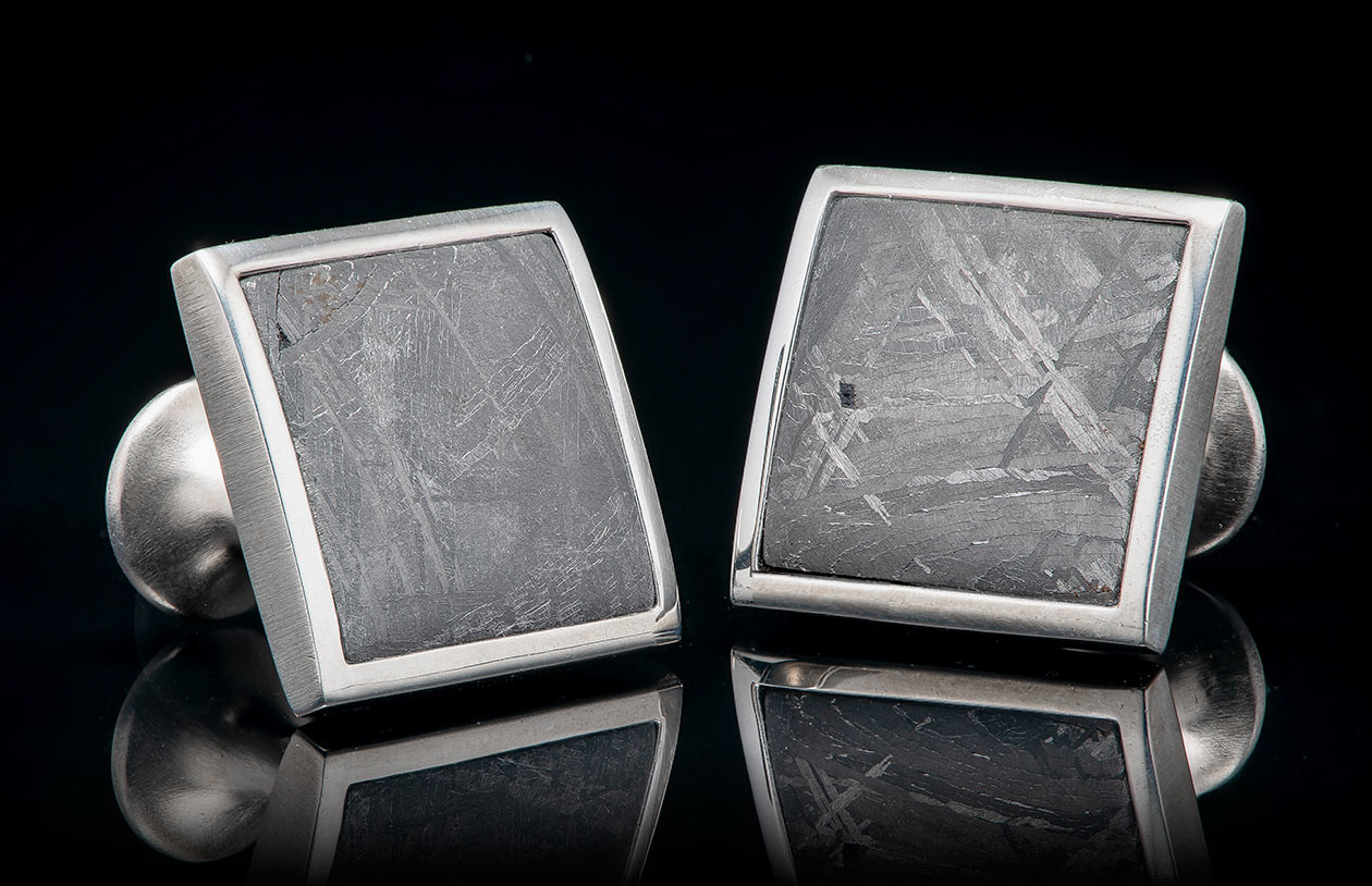 William Henry Meteorite Duo Cufflinks