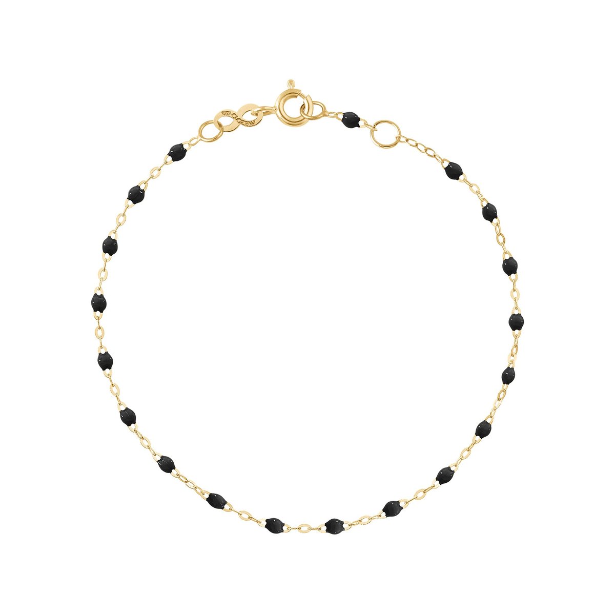 18 Yellow Gold Classic Gigi Black Bracelet 