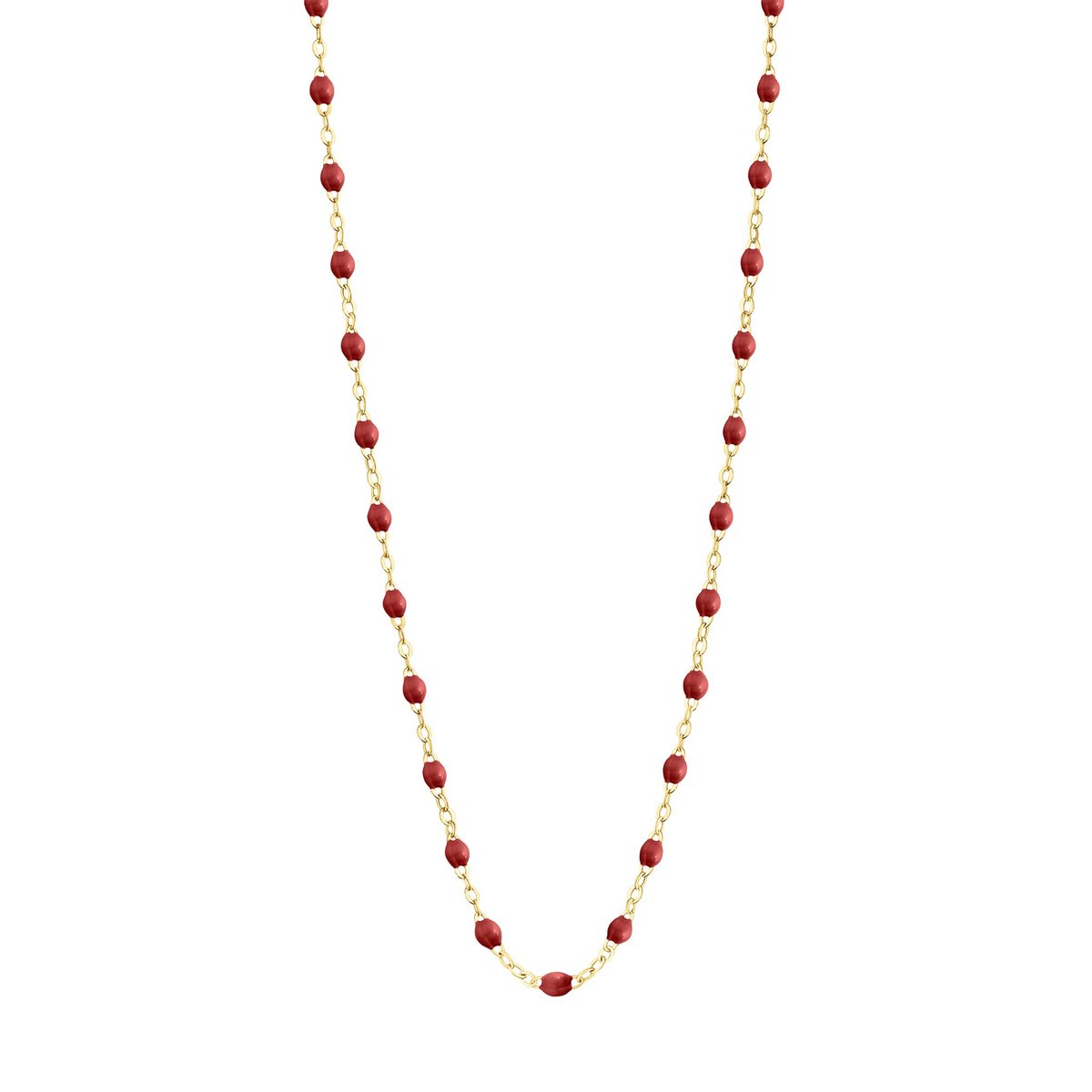 18k Yellow Gold Classic Gigi Bordeaux Necklace 