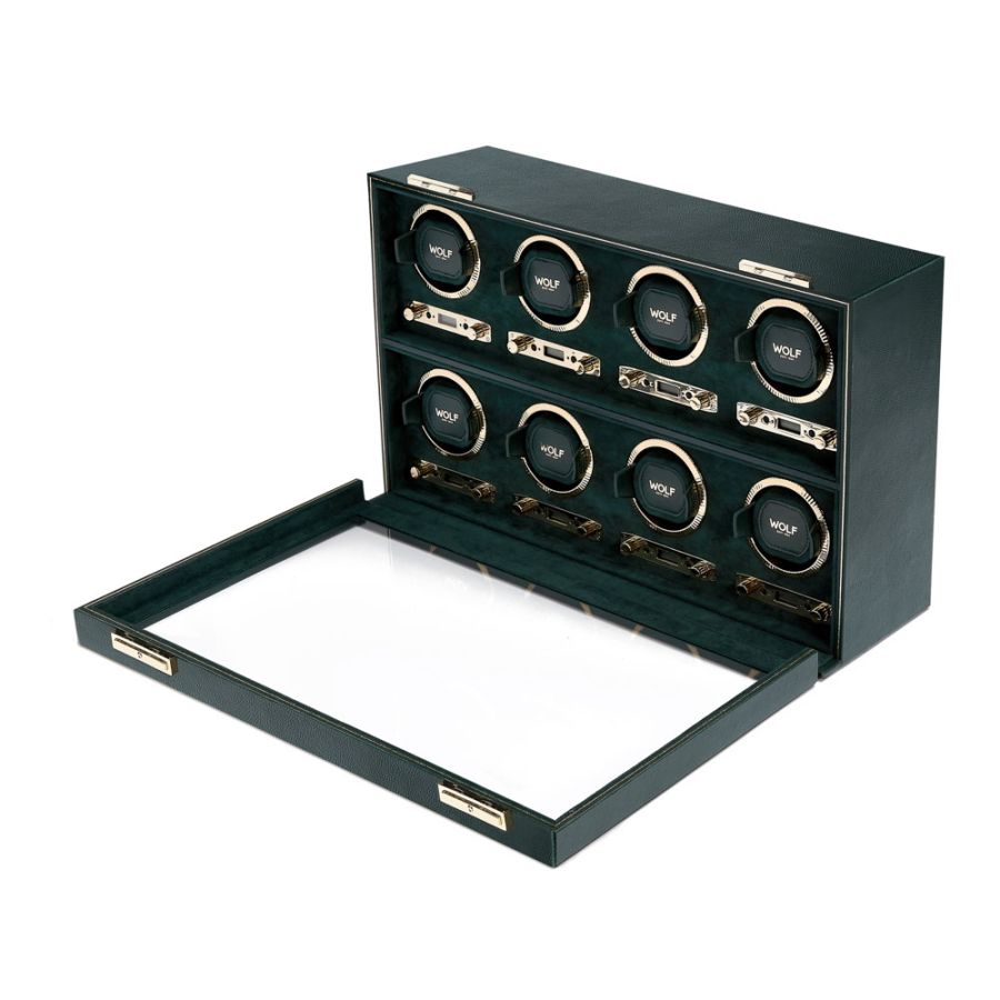 Wolf Green British Racing 8 Piece Watch Winder