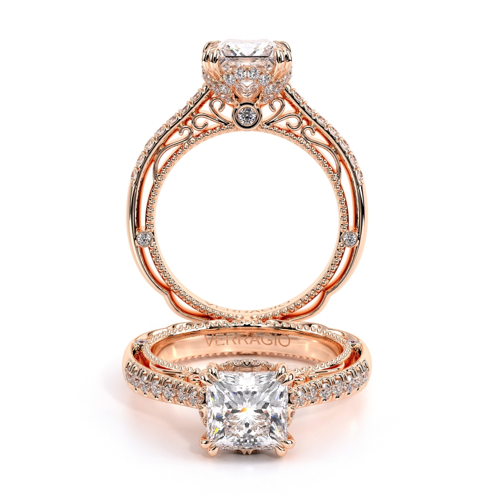 14K Rose Gold VENETIAN-5052 Ring