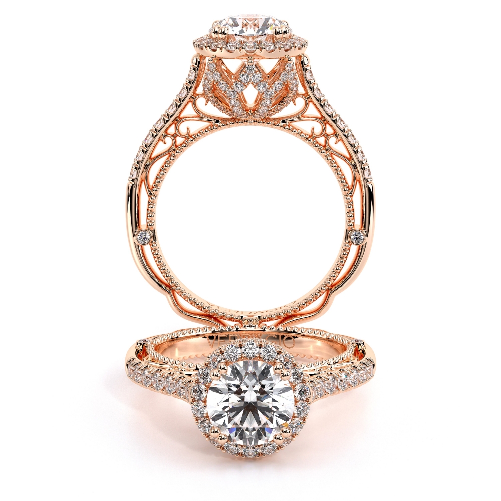 14K Rose Gold VENETIAN-5061R Ring