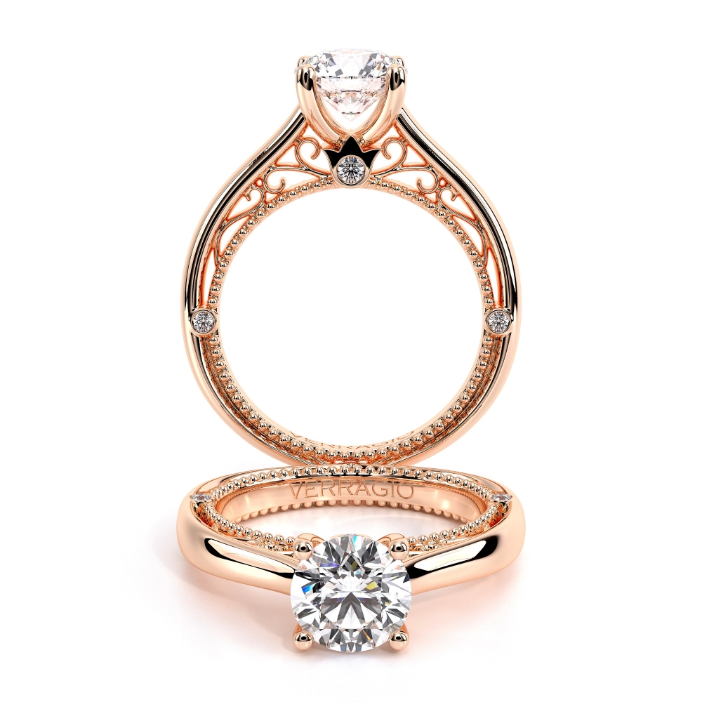 14K Rose Gold VENETIAN-5047R Ring