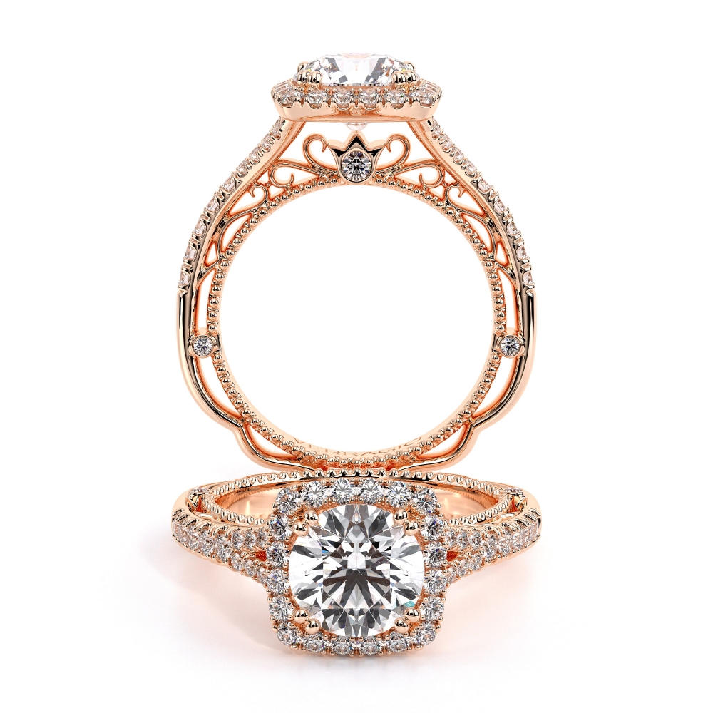 14K Rose Gold VENETIAN-5057CU Ring