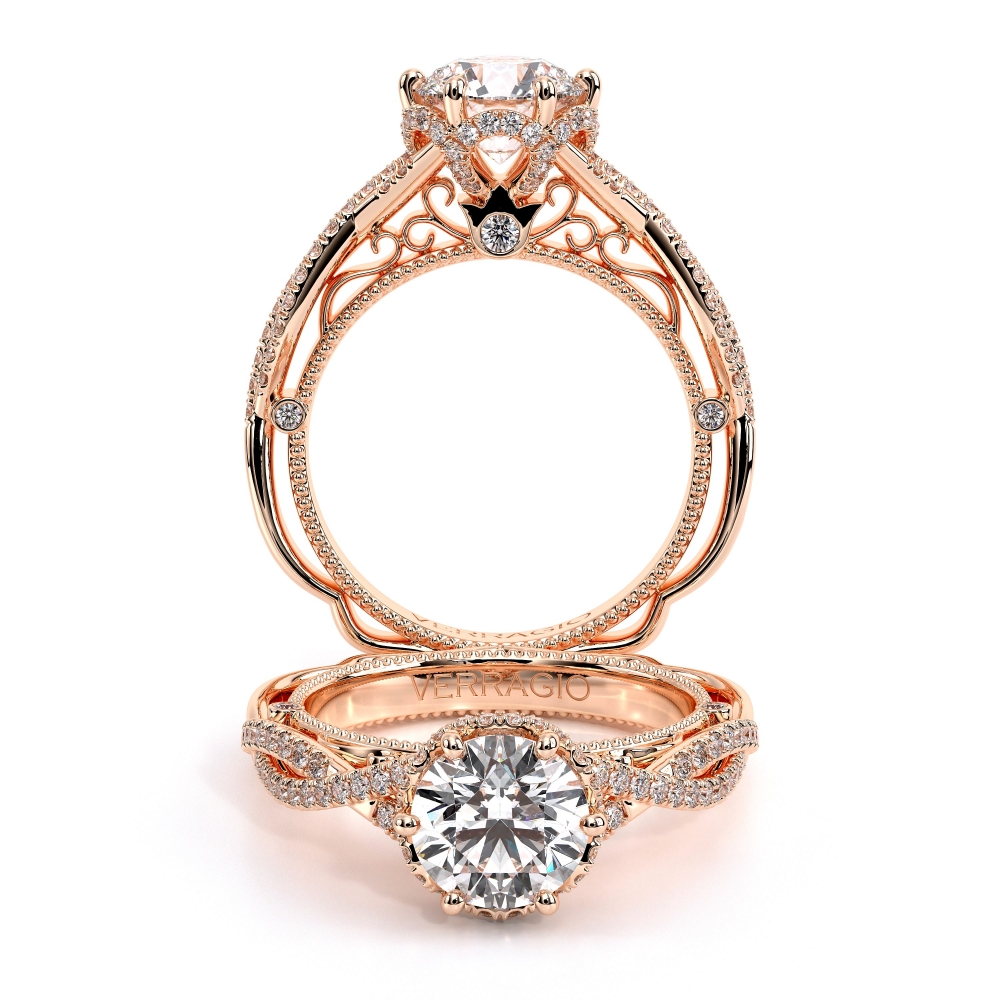 14K Rose Gold VENETIAN-5078R Ring