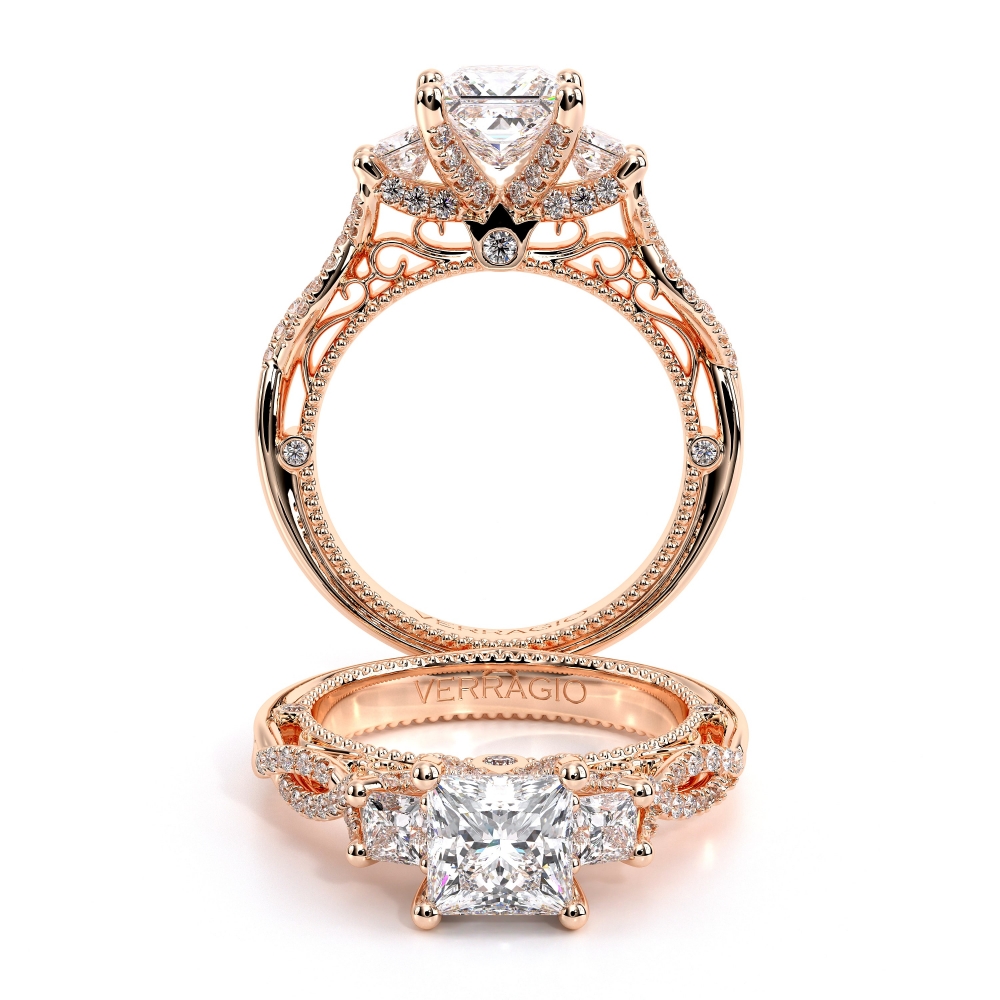 14K Rose Gold VENETIAN-5079P Ring