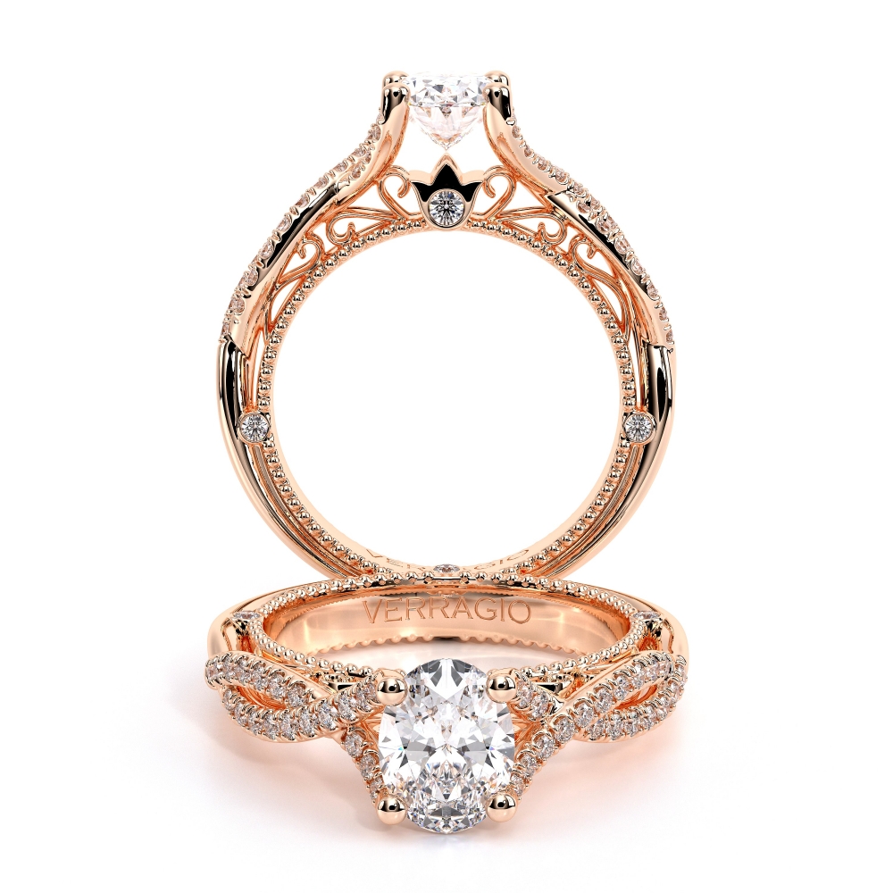 14K Rose Gold VENETIAN-5003OV Ring