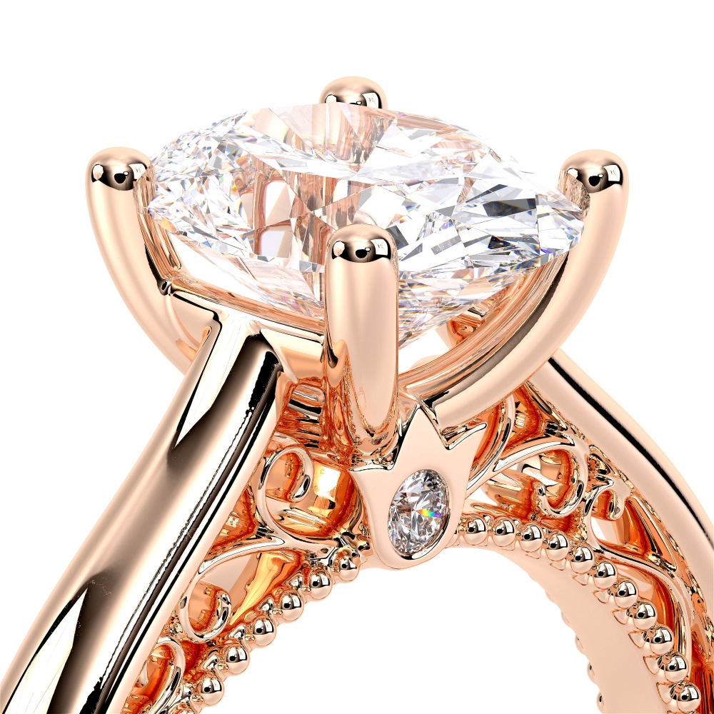 14K Rose Gold VENETIAN-5047OV Ring