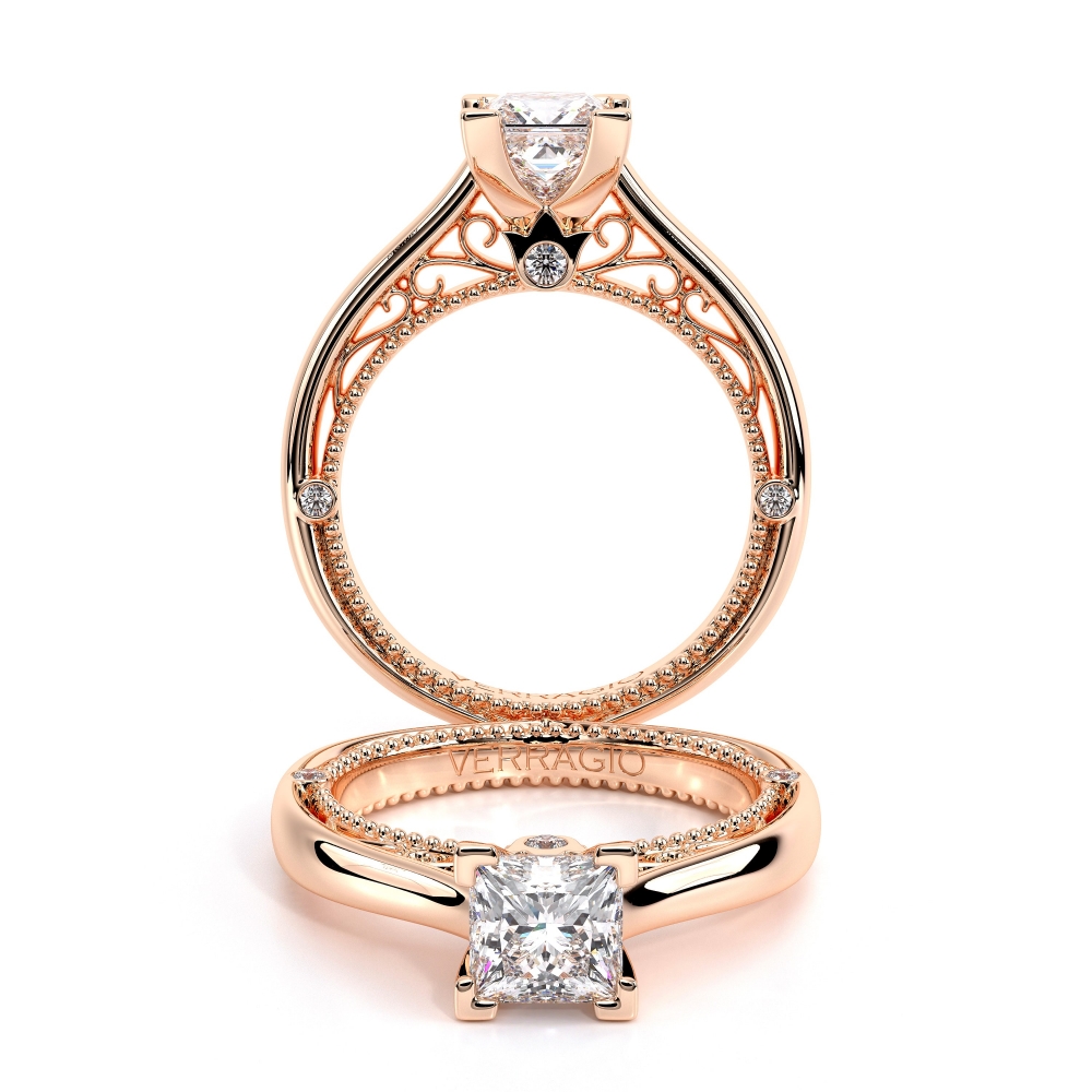 14K Rose Gold VENETIAN-5047P Ring