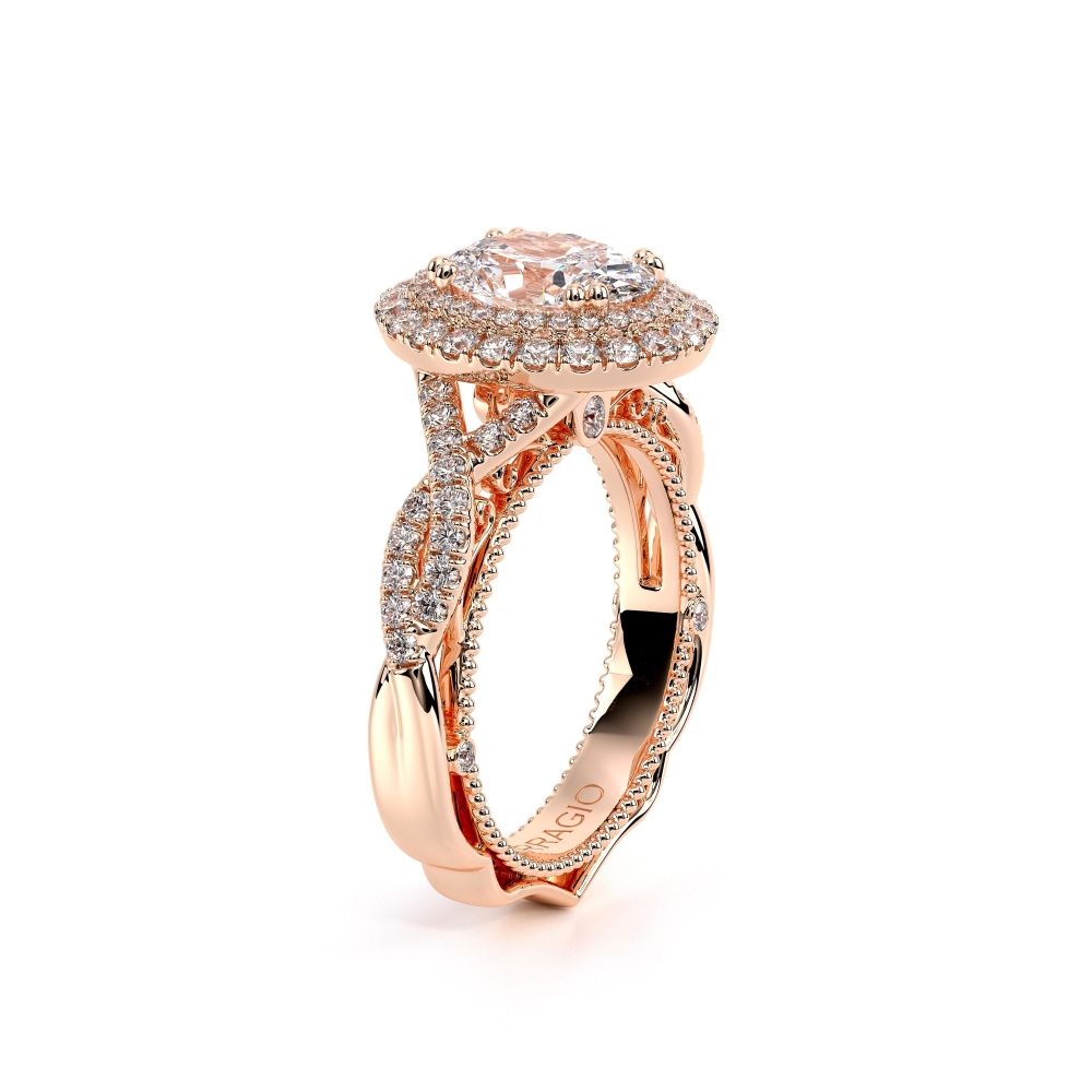 14K Rose Gold VENETIAN-5048OV Ring