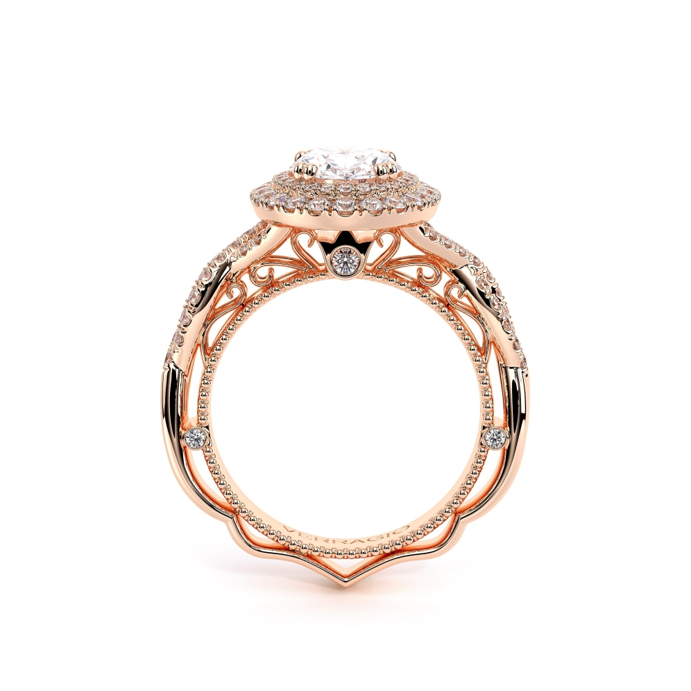 18K Rose Gold VENETIAN-5048OV Ring