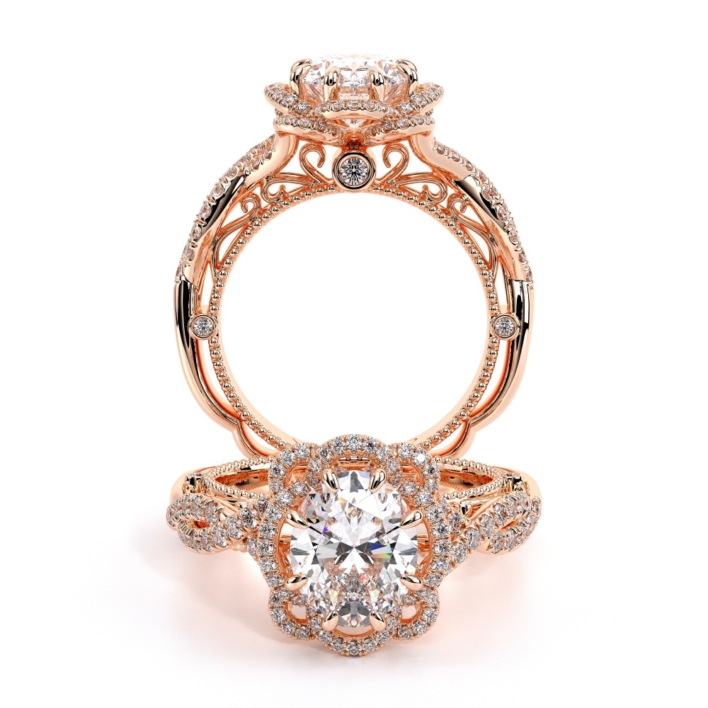 14K Rose Gold VENETIAN-5051OV Ring