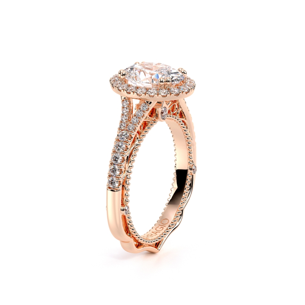 14K Rose Gold VENETIAN-5057OV Ring