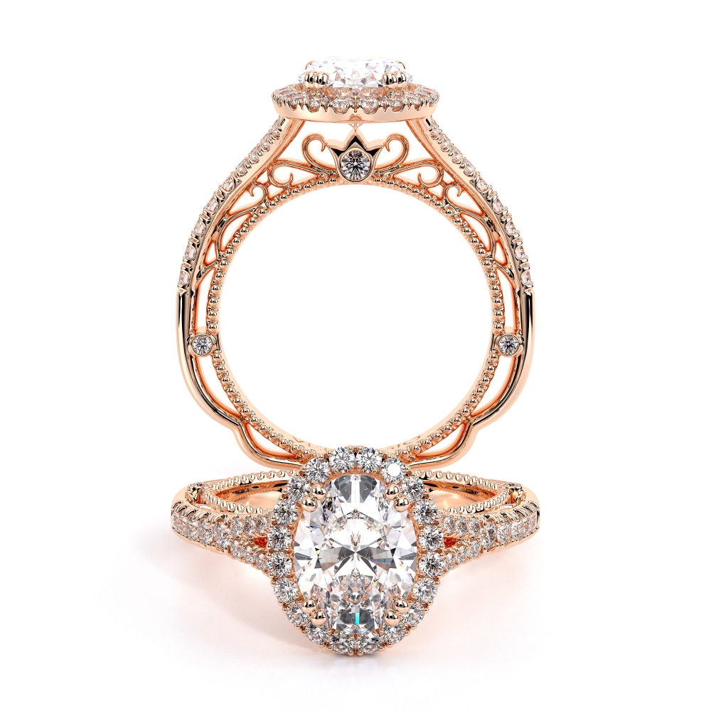 18K Rose Gold VENETIAN-5057OV Ring