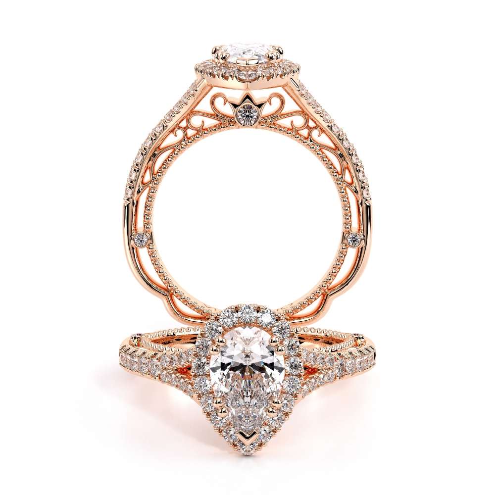 14K Rose Gold VENETIAN-5057PEAR Ring