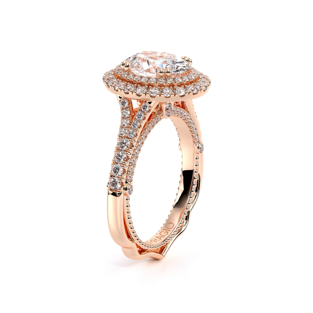 14K Rose Gold VENETIAN-5065OV Ring