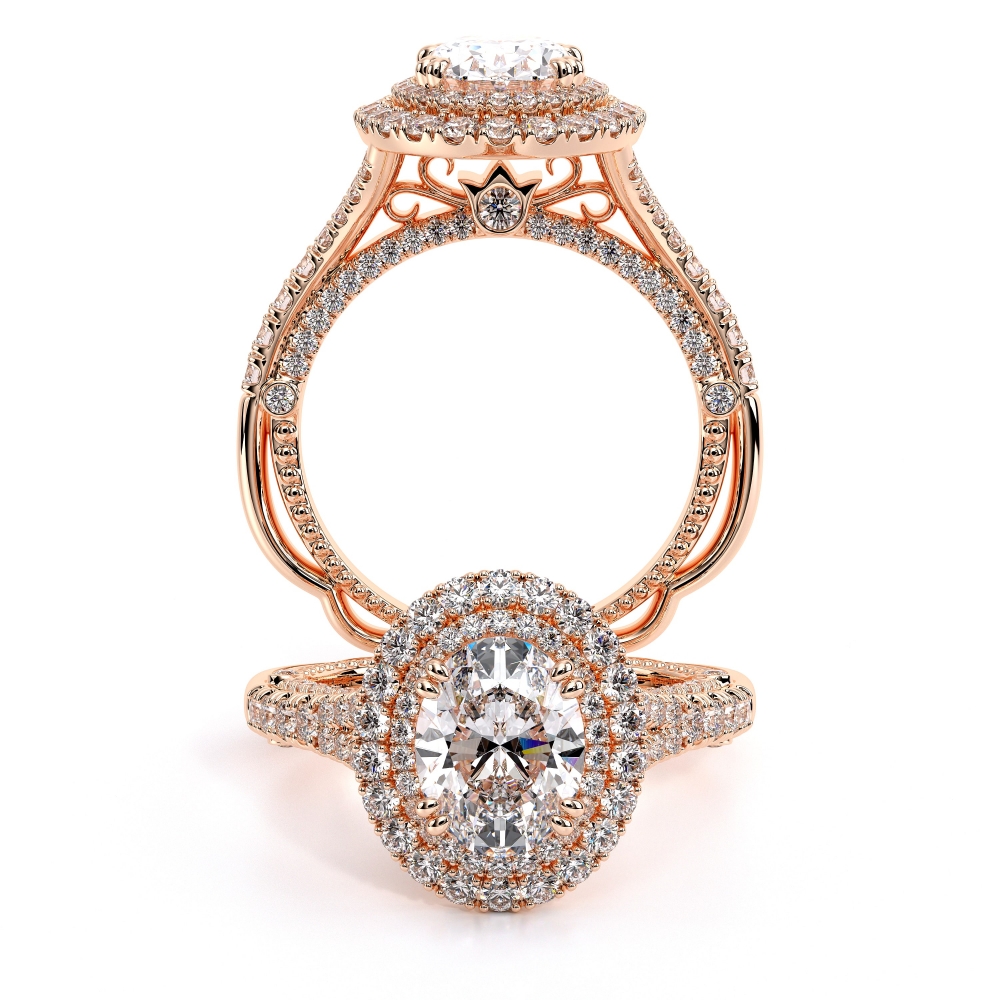 18K Rose Gold VENETIAN-5065OV Ring