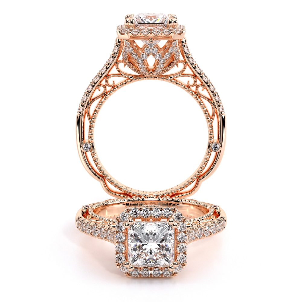 18K Rose Gold VENETIAN-5061P Ring