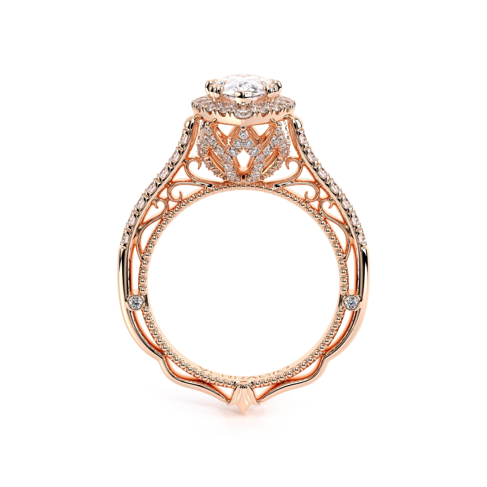 18K Rose Gold VENETIAN-5061PEAR Ring