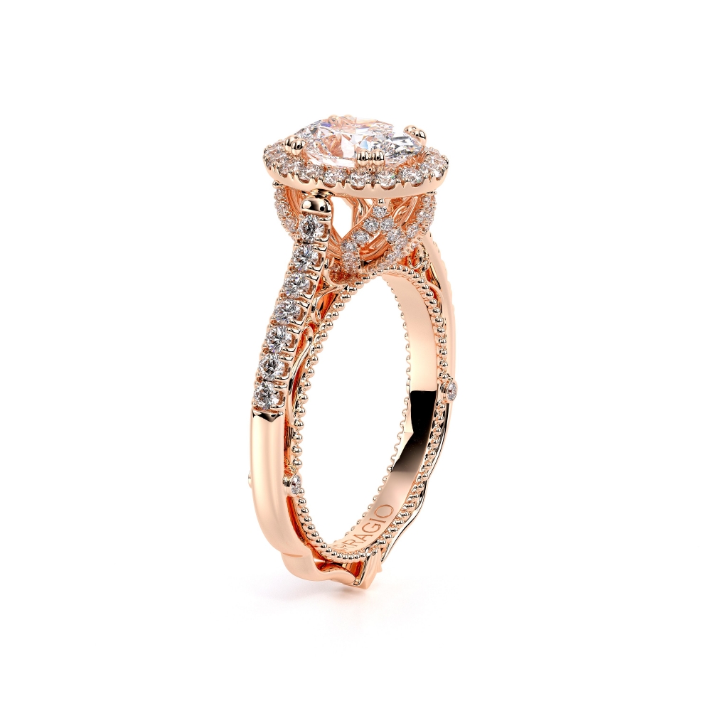 14K Rose Gold VENETIAN-5061OV Ring