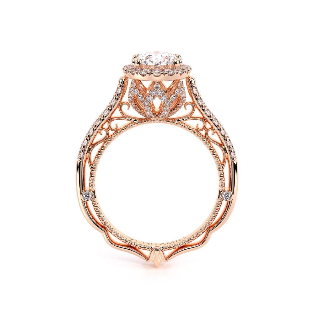14K Rose Gold VENETIAN-5061OV Ring
