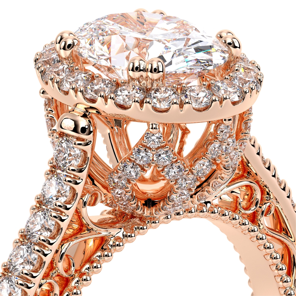 14K Rose Gold VENETIAN-5061OV Ring